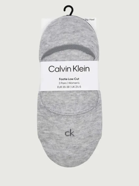 Calvin Klein Șosete/tălpici 3 pack gri