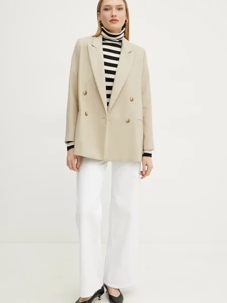 Светр MAX&Co. легкий гольф бежевий