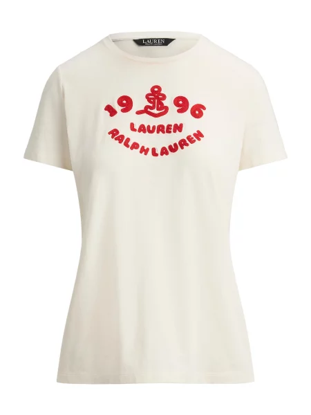 Lauren Ralph Lauren Tricou crem / cireș roșu