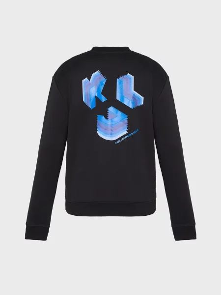 Світшот Karl Lagerfeld Jeans бавовна/поліестер чорний