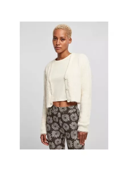 Sweter Urban Classics w piórka biały