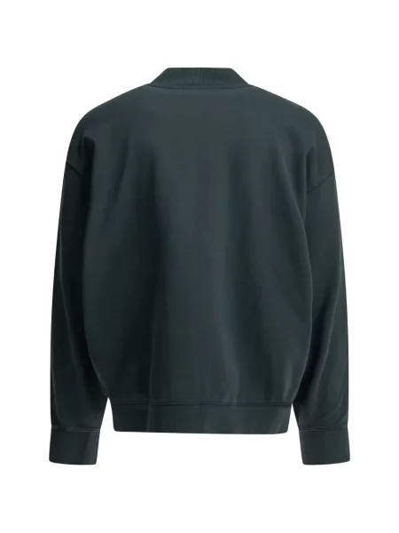 Суичър с цип Carhartt Wip бродиран зелено