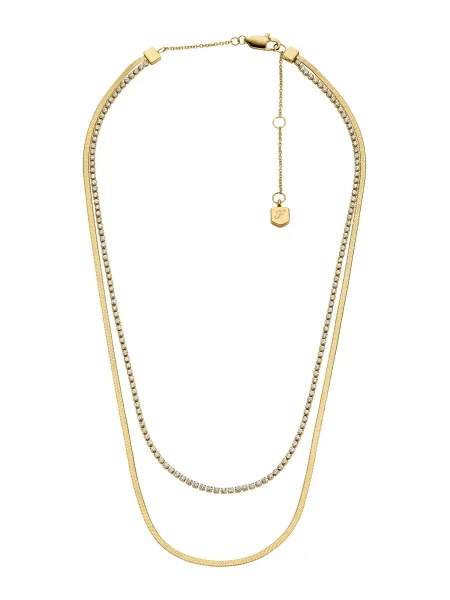 Palton Fossil transparente auriu