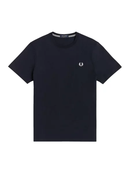 Koszulka Fred Perry z okrągłym dekoltem niebieska