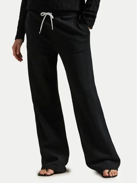 Polo Ralph Lauren Долнище анцуг Wide Leg черен