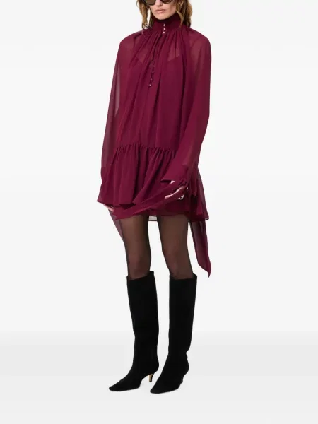 Rochie mini Nicholas cu volane roșu