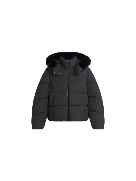 Bershka Geacă de iarnă negru