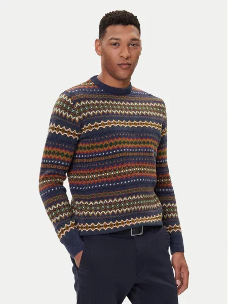 Barbour Megztinis Case Fair Tamsiai mėlyna