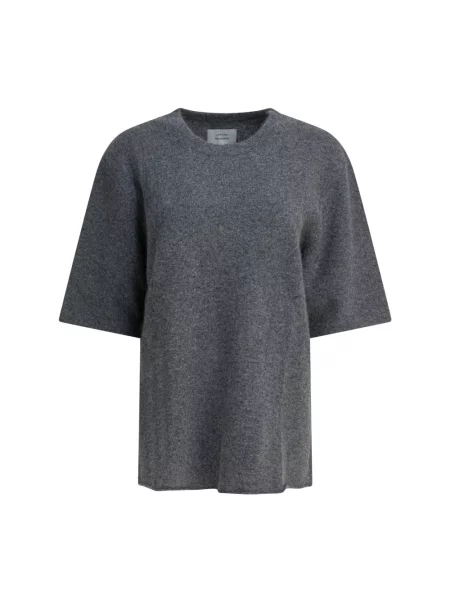 Sweter Loulou De Saison wełniany szary