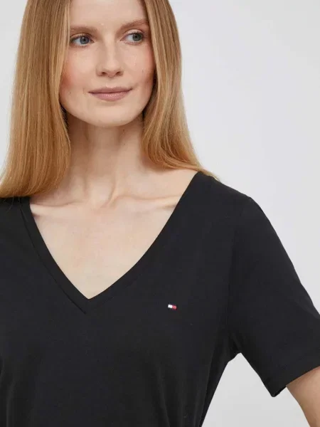 Tričko Tommy Hilfiger černá bílé