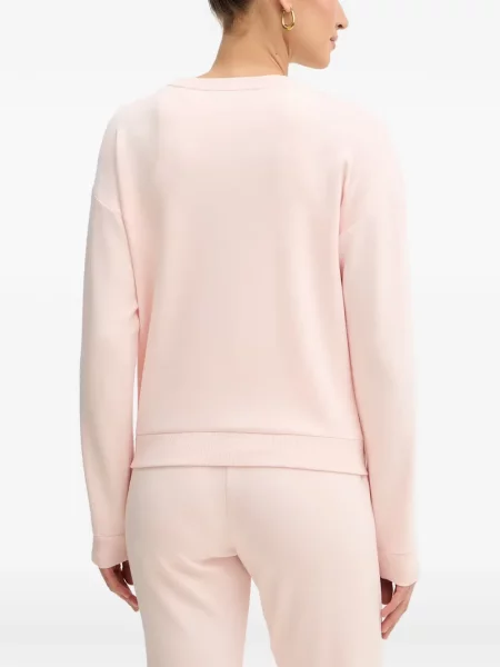 Hanorac Armani Exchange cu broderie roz