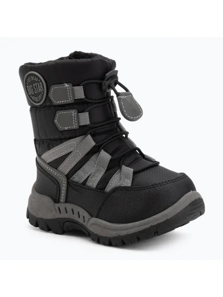 Gyerek hótaposó BIG STAR black / dark grey. Méret: 25 EU fekete