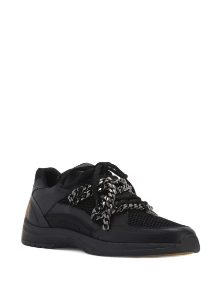 Sneakers Giuseppe Zanotti Chain με κορδόνια με δαντέλα μαύρο