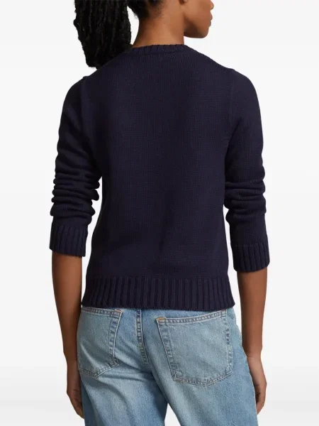 Dugo rebrasti s ovratnikom polo majica Polo Ralph Lauren plava
