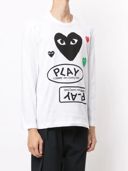 Tričko Comme Des Garçons Play bílé