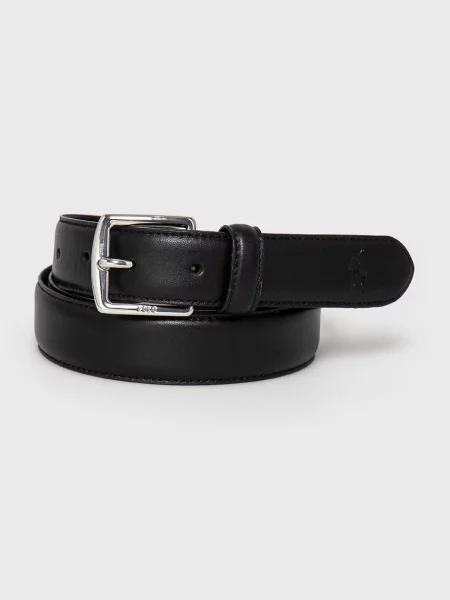 Кожен колан Polo Ralph Lauren мъжки черно