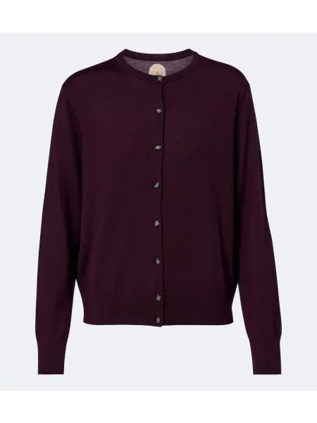 Cardigan Jardin Des Orangers de lână violet