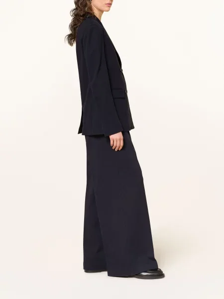 Mm By Max Mara Kalhoty Marlene Panno Z Jersey tmavě modrá