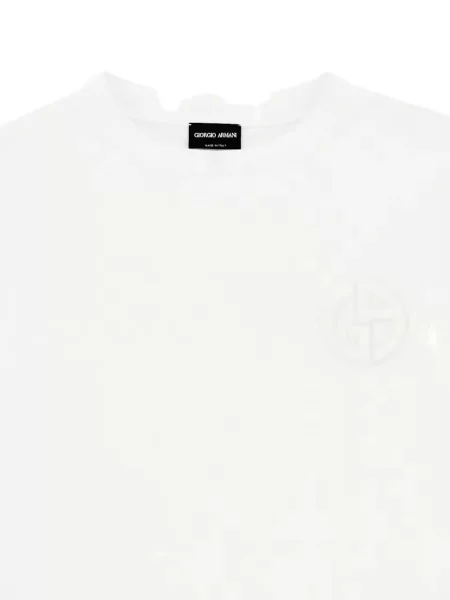 Tricou Giorgio Armani cu autograf alb