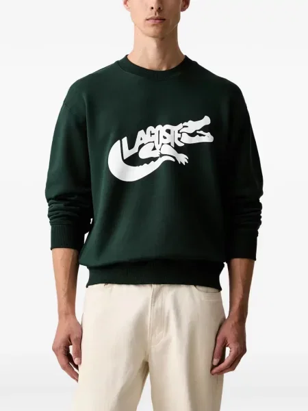 Hanorac Lacoste cu imagine verde