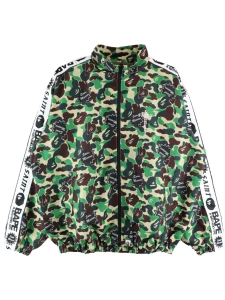 Geacă bomber Saint Mxxxxxx cu imagine cu model camuflaj verde