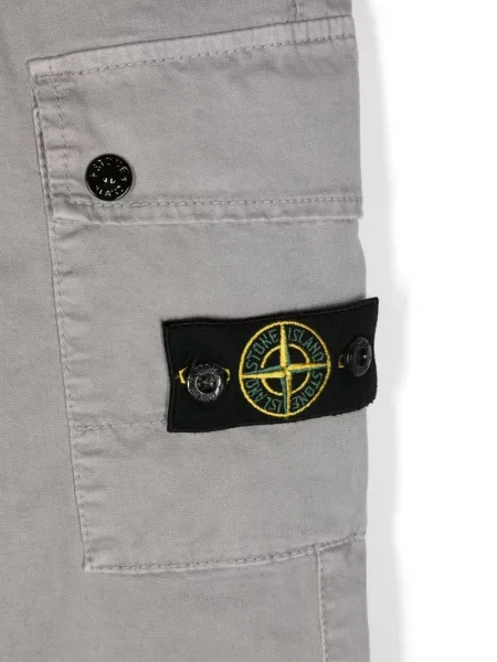 Spodnie cargo dziecięce Stone Island szare