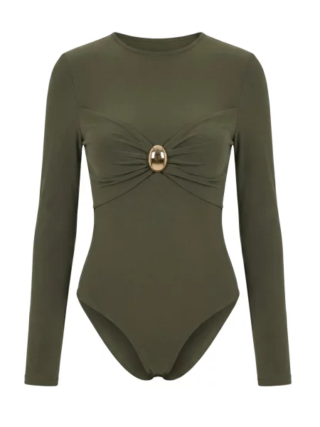 Trendyol Tricou body oliv