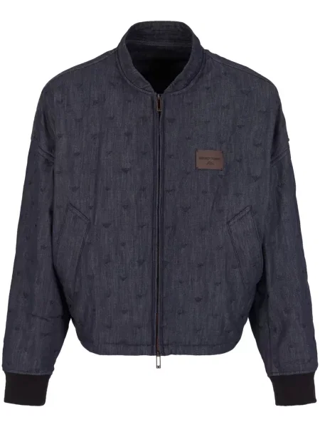 Geacă bomber Emporio Armani albastru