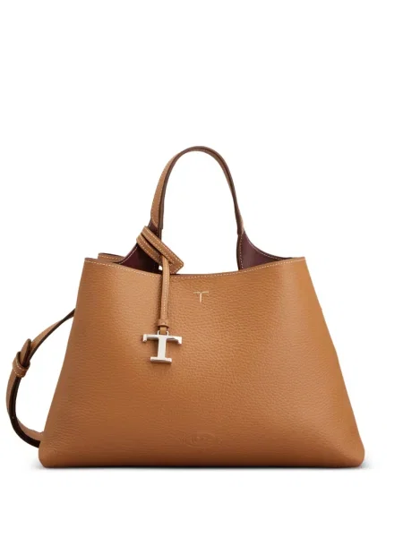 Geanta de piele Tod's din piele maro