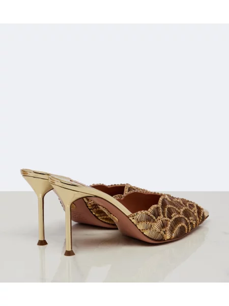 Papuci tip mules Aquazzura din piele