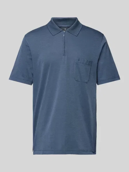 Koszulka polo o kroju regular fit z kieszenią na piersi Ragman