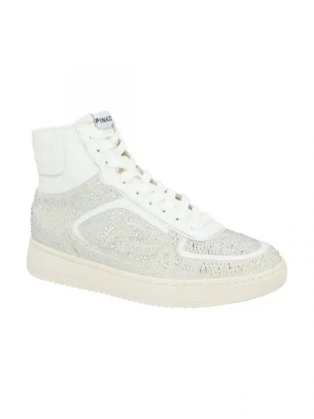 Pinko De piele sneakers HARLOW 3 BASKET alb