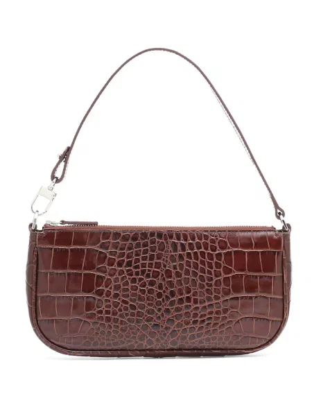 Usnjena usnjena torbica By Far rjava