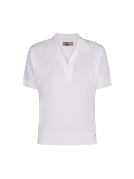 Polo Herno z krótkim rękawem białe