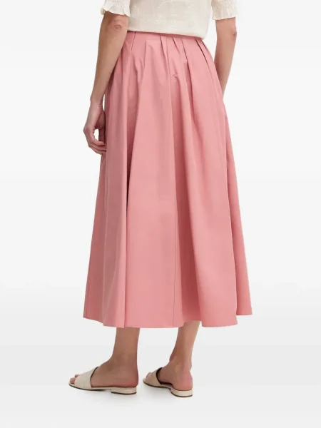 Плисирана плисирана пола Oui до коляното розово