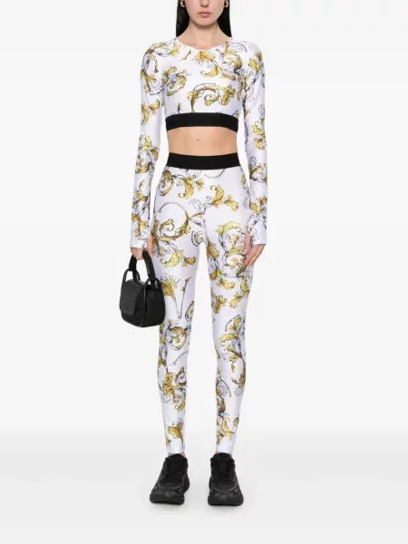 Top Versace Jeans Couture cu imagine alb