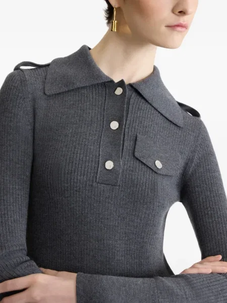 Rochie midi Patou până la genunchi de costum gri
