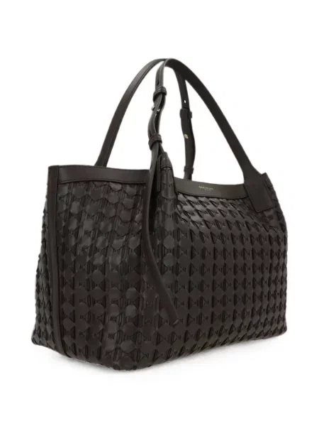Geantă shopper Serapian din piele maro