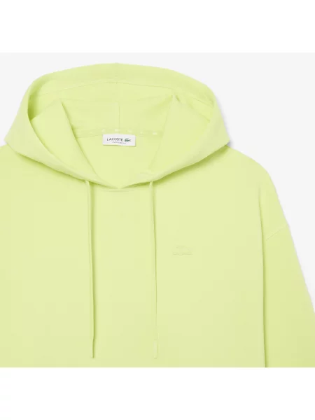 Lacoste Regulowana Bluza Oversize Z Kapturem zielona
