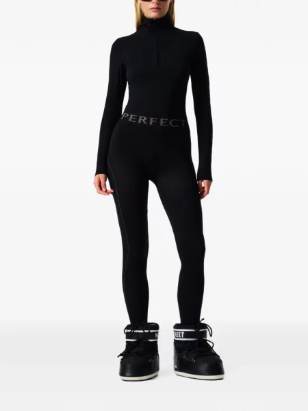 Pantaloni Perfect Moment cu imagine negru