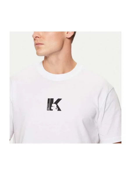 Tricou Karl Lagerfeld cu autograf alb