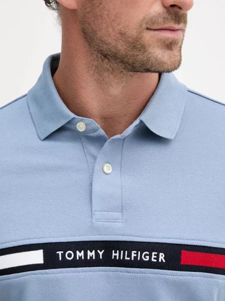 Tommy Hilfiger polo z aplikacją niebieski