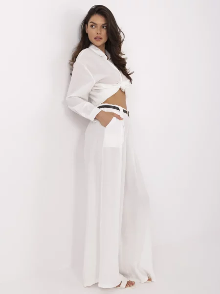 Pantaloni Italy Moda alb