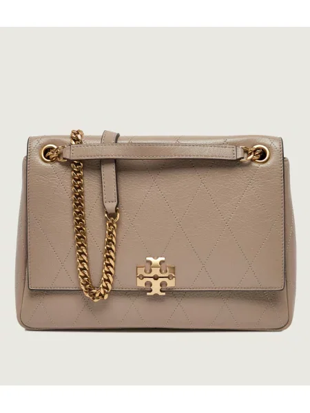 TORY BURCH Bőr válltáska Charlie bézs
