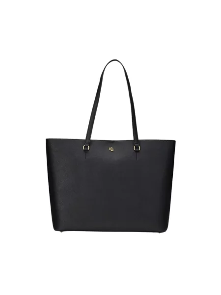 Lauren Ralph Lauren torebka skórzana czarny