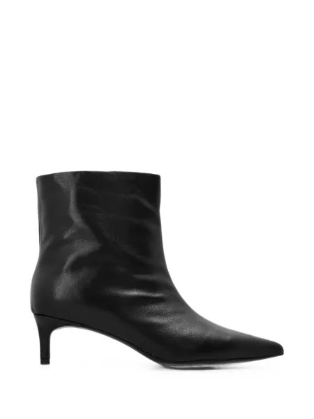 Cizme scurte Black Suede Studio din piele de căprioară negru