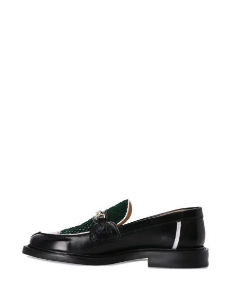Pantofi loafer Filling Pieces tricotate negru