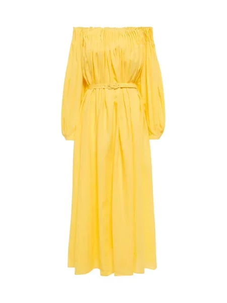 Rochie maxi Gabriela Hearst de in de costum galben