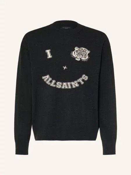 Allsaints Svetry Grinner / režná černá