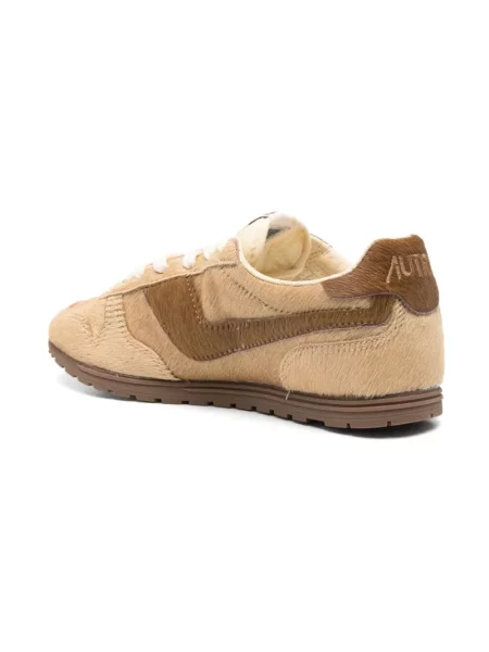 Sneakersy Autry brązowe